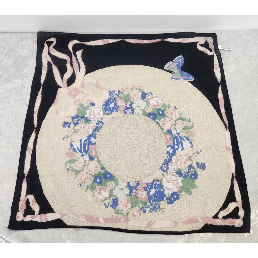 Vintage Ginnie Johansen Inc Womens Cotton Scarf @ 1988